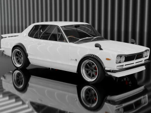 Nissan Skyline GT-R 1968 3D Model