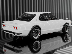 Nissan Skyline GT-R 1968 3D Модель