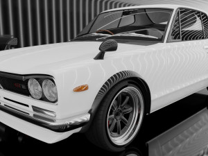 Nissan Skyline GT-R 1968 3D Модель