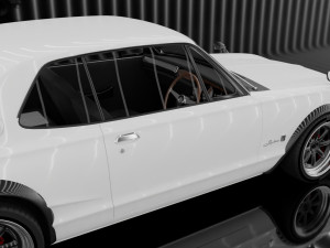Nissan Skyline GT-R 1968 3D Модель