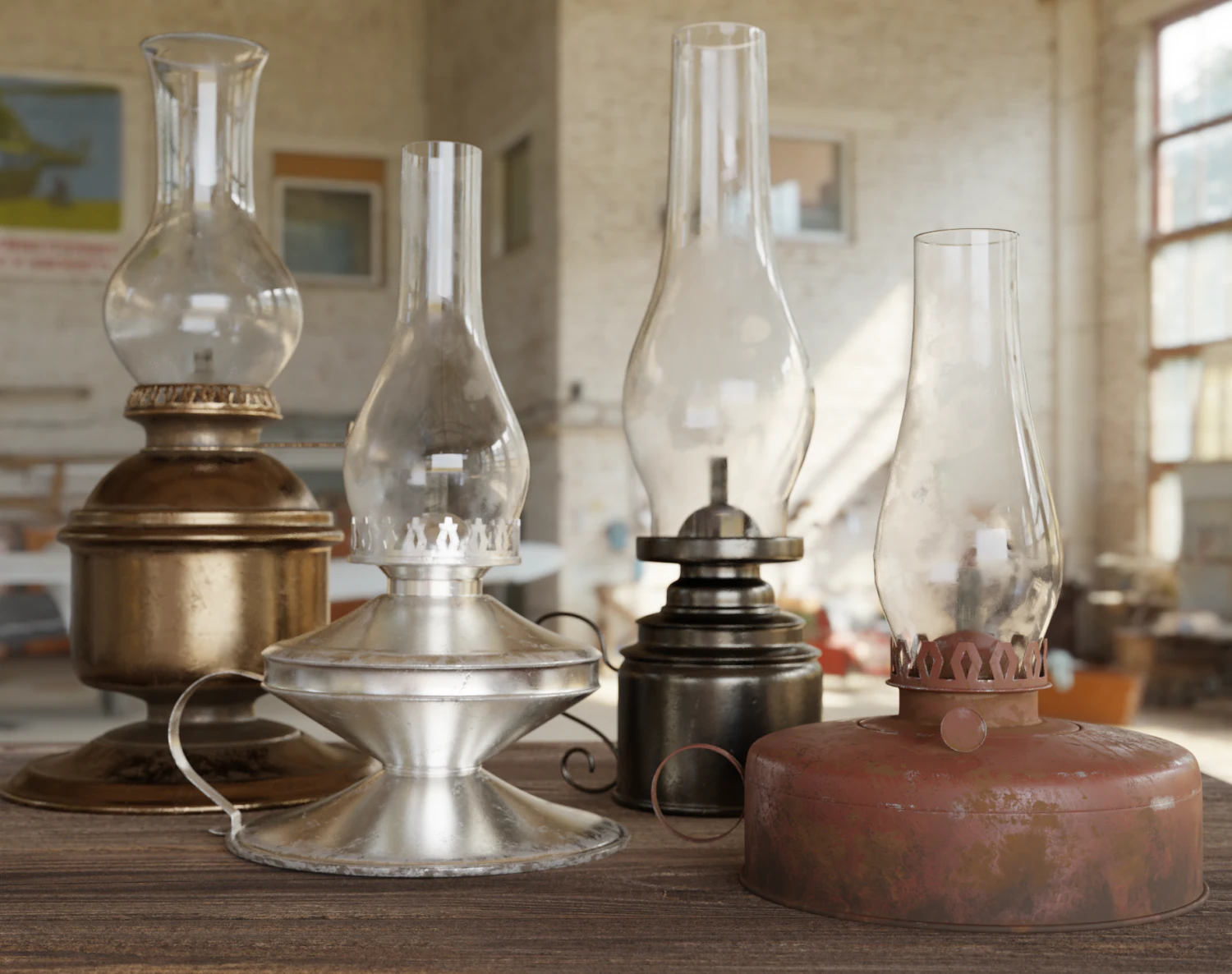 kerpsene lamps set 3D Model .c4d .max .obj .3ds .fbx .stl .blend