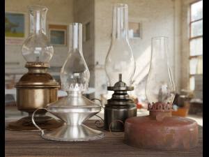 kerpsene lamps set 3D-Modell