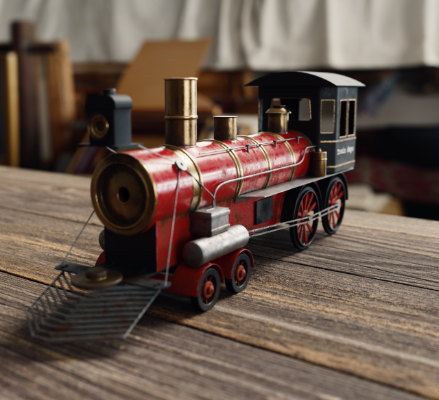 train toy Modelo 3D .c4d .max .obj .3ds .fbx .stl .blend 
