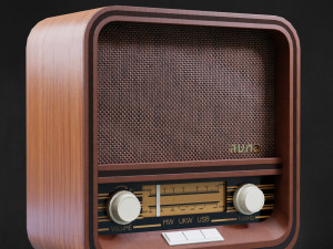 Retro radio 3D Model
