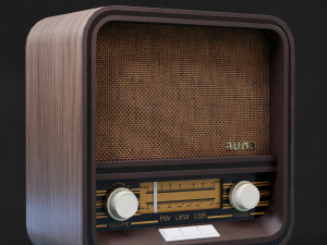 Retro radio 3D Model