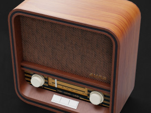 Retro radio 3D Model