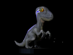 velociraptor blu Modello di stampa 3D