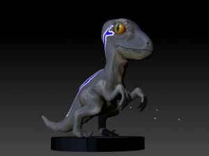 velociraptor blue 3D printmodel