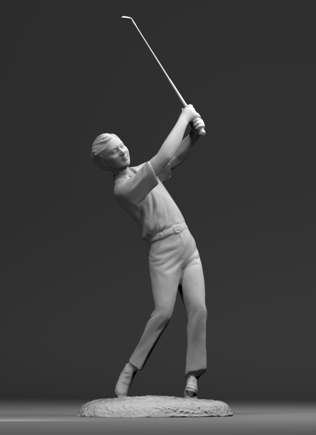 male golfer statue 3D Принт Модель .c4d .max .obj .3ds .fbx .stl .blend 