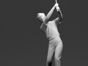 male golfer statue 3D Print Model