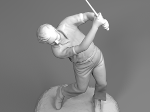 male golfer statue 3D Принт Модель
