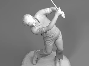 male golfer statue 3D Print Model
