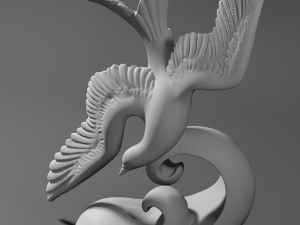 bird sculpture 3D Принт Модель