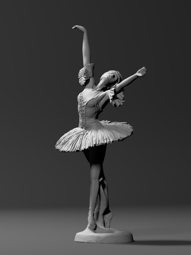 female ballet dancer Model Cetak 3D .c4d .max .obj .3ds .fbx .stl .blend 