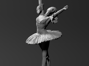 female ballet dancer Modèles 3D en vedette