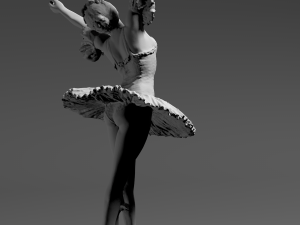 female ballet dancer Model Cetak 3D
