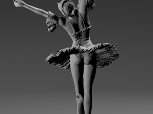 female ballet dancer Model Cetak 3D