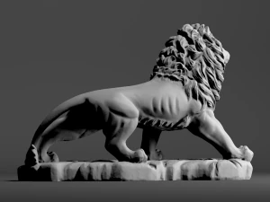 L&ouml;wenskulptur 3D Druckmodell