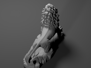 lion sculpture 3D 프린트 모델
