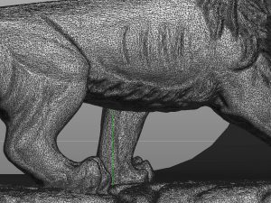 lion sculpture 3D 프린트 모델