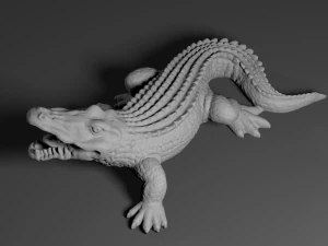 악어-악어 3D 프린트 모델
