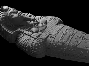 casquette avant de cercueil de pharaon Modèle 3D