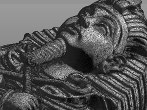pharaoh coffin front cap Model 3D