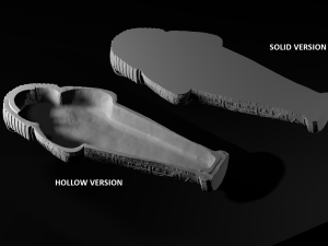pharaoh coffin front cap Model 3D