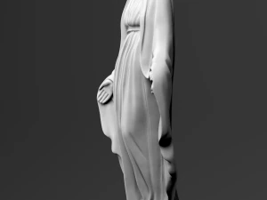 virgin mary statue 3D Model