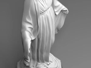 virgin mary statue 3D Model