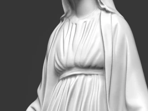 virgin mary statue 3D Model