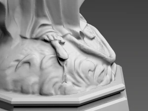 virgin mary statue 3D Model