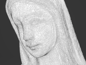 virgin mary statue 3D 모델