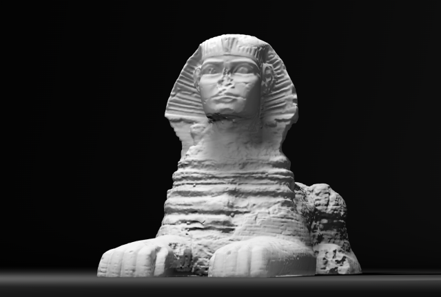 The Great Sphinx of Giza 3D-printmodel .c4d .max .obj .3ds .fbx .stl .blend 