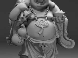 Maitreya - Happy Buddha - Laughing Buddha - Budai 3D-Druckmodell