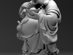 Maitreya - Happy Buddha - Laughing Buddha - Budai 3Dプリントモデル