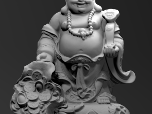 Maitreya 2 - Happy Buddha - Laughing Buddha - Budai 3D प्रिंट मॉडल