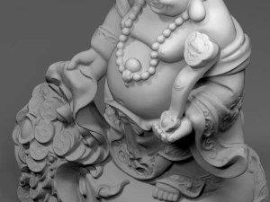 Maitreya 2 - Happy Buddha - Laughing Buddha - Budai 3D Print Model