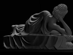 Lying Buddha - Buddha entering Nirvana 3D Print Model