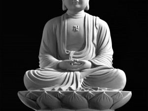 Sitting Buddha Modèles 3D en vedette