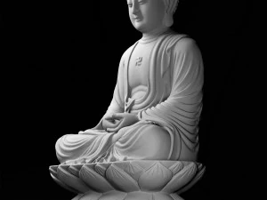 Sitting Buddha 3D Print Model