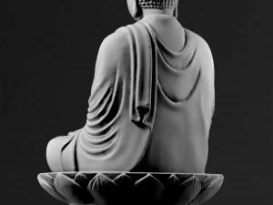 Sitting Buddha 3D Print Model