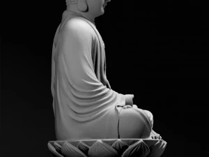 Sitting Buddha 3D Print Model