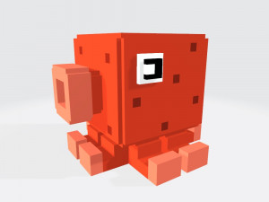 voxel fish low-poly Modelo 3D