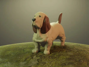 perro basset hound Modelo de impresión 3D