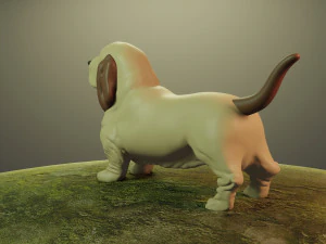 dog basset hound 3D Print Model