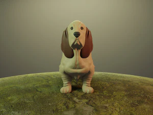 dog basset hound 3D Print Model