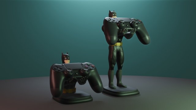 batman porta mando ps4 3D Print Model in Figurines 3DExport