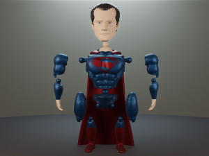 superman articulado Model Cetak 3D