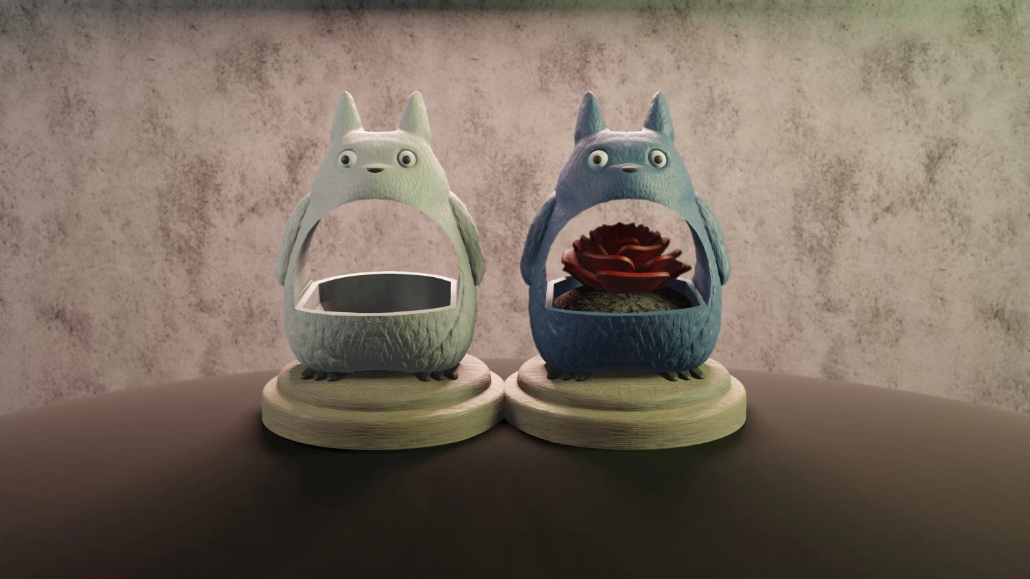 planter totoro 3D Print Model .c4d .max .obj .3ds .fbx .stl .blend 